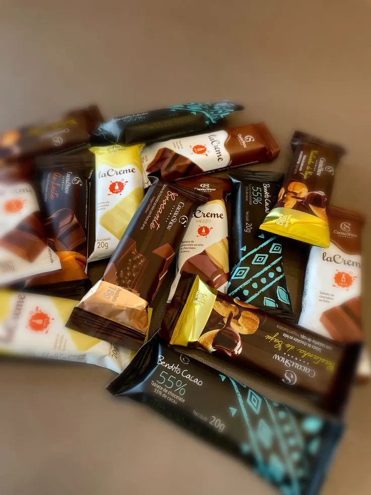 Variedade de chocolates Cacau Show para presente em Canaã dos Carajás