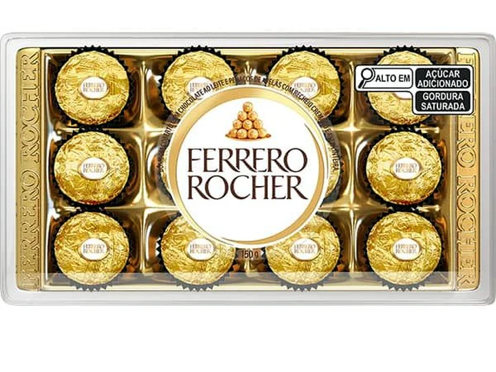 Ferrero Rocher - caixa com 12 unidades