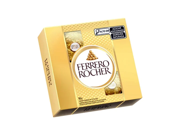 Ferrero Rocher - caixa com 4 unidades